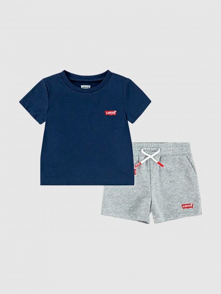 Conjuntos Bebe Ni�o Azul Marino Levis