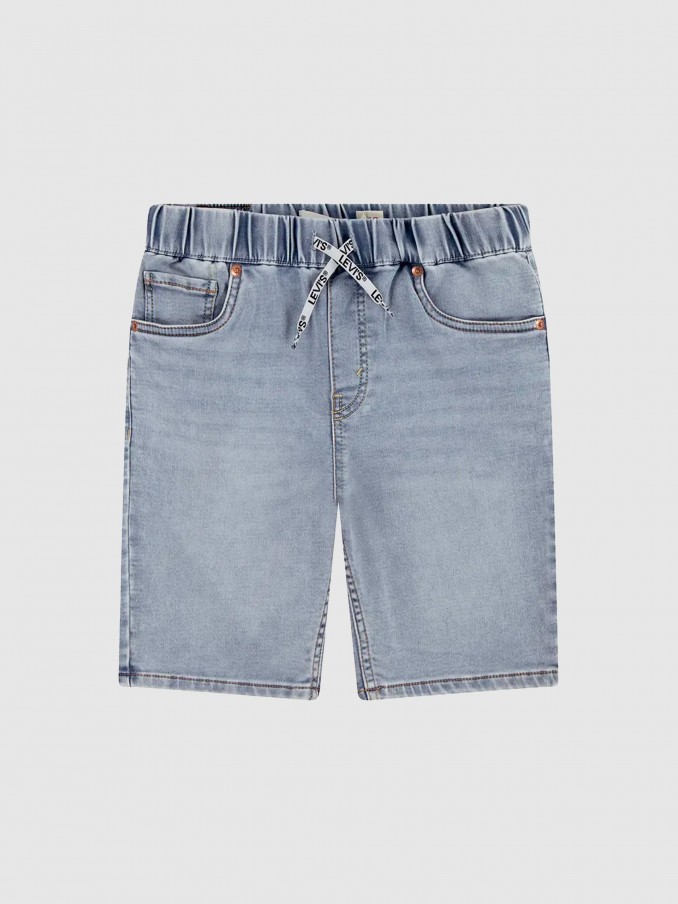 Calcao Menino Skinny Fit Dobby Shorts Levis