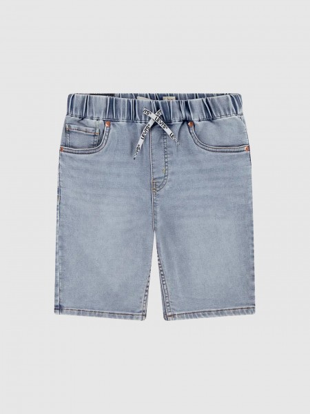 Calcao Menino Skinny Fit Dobby Shorts Levis