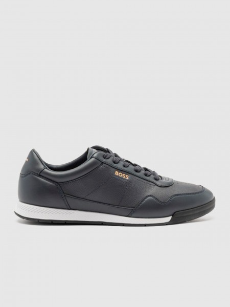 Zapatos Hombre Azul Oscuro Boss