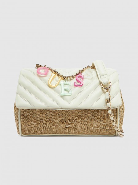 Bolsos de Hombro Nia Blanco Guess