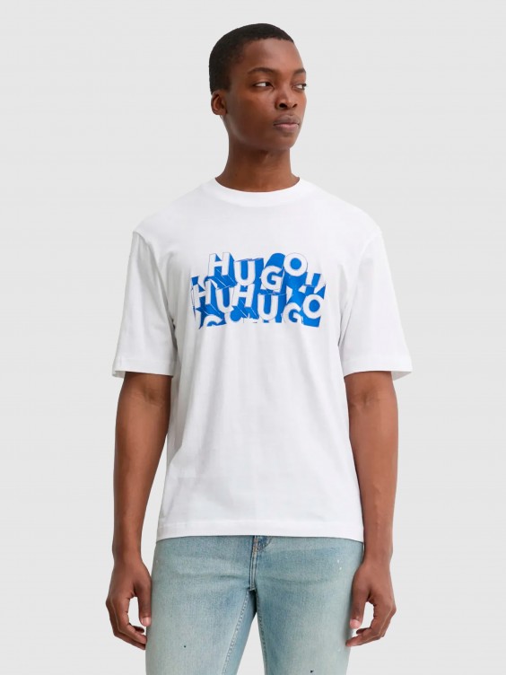 T-Shirt Man Hugo Boss White Mellmak