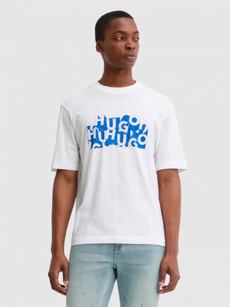 T-Shirt Man White Hugo Boss