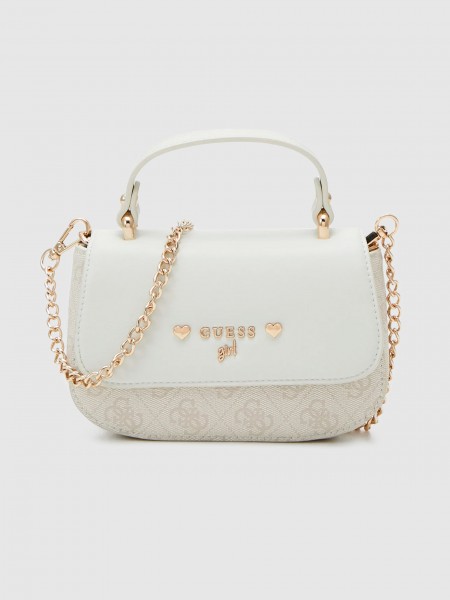 Bolsos de Hombro Nia Crema Guess