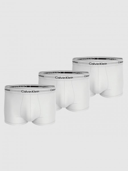 Calzoncillos Hombre Blanco Calvin Klein