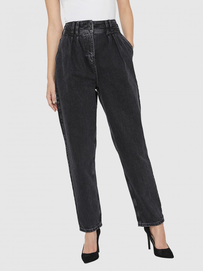 Pantalones Mujer Negro Vero Moda