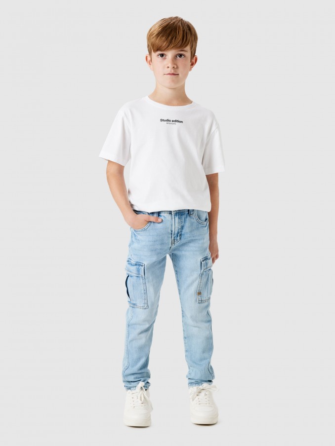 Calca Menino Nkmsilas Tap Cargo Jeans 6650-Az Noos Name It