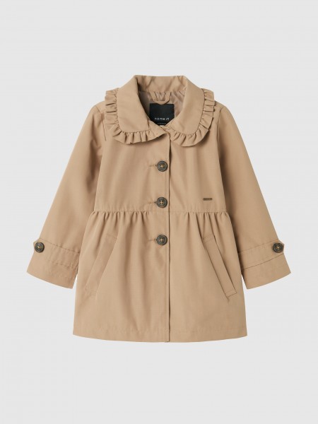 Gabardine Menina Nmfmadelin Trench Coat Noos Name It