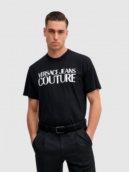 Camiseta Hombre Negro Versace