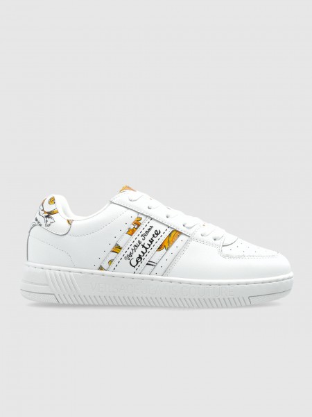 Tenis Mujer Blanco Versace