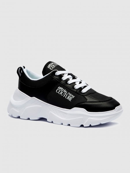 Tenis Hombre Negro Versace