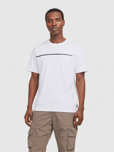 T-Shirt Homem Jcofusion Full Branding Tee Ss Crew Noos Jack & Jones