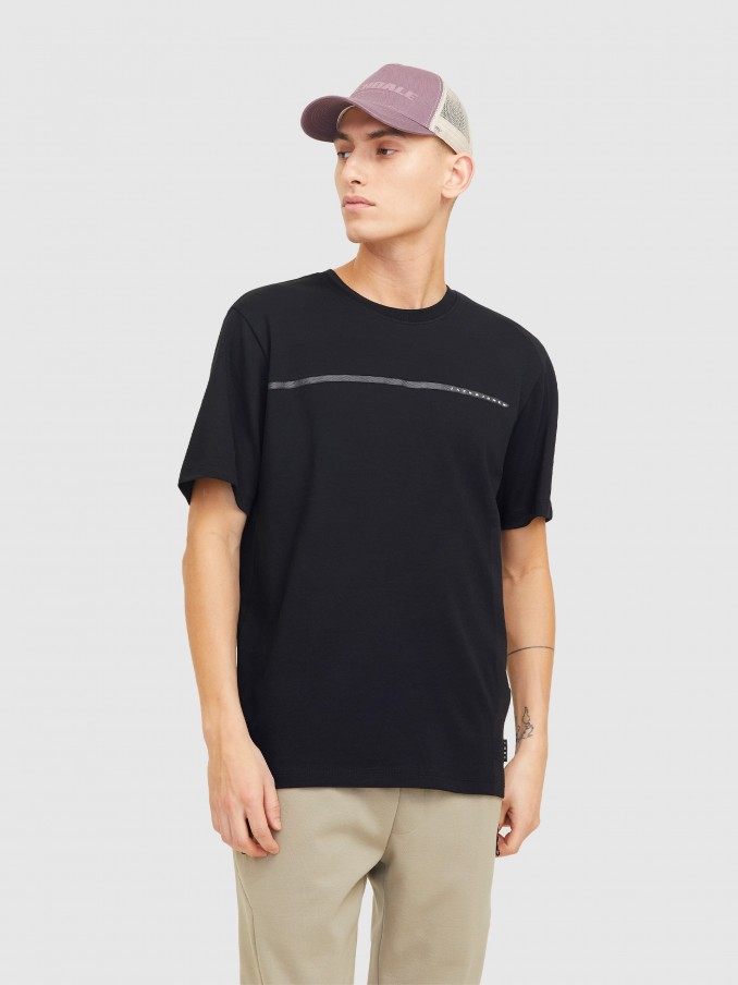 Camiseta Hombre Negro Jack & Jones