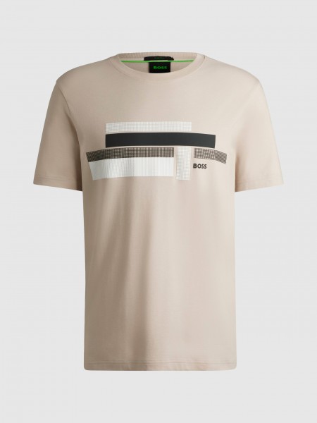 T-Shirt Homem Boss Green