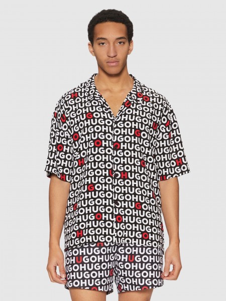 Camisa Homem Beach Shirt Relaxed Hugo