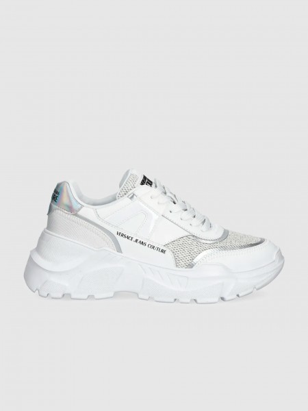 Tenis Mujer Blanco Versace