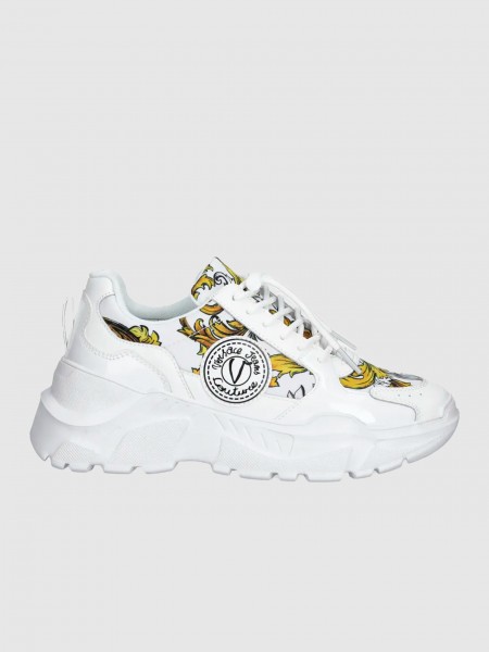 Tenis Mujer Blanco Versace