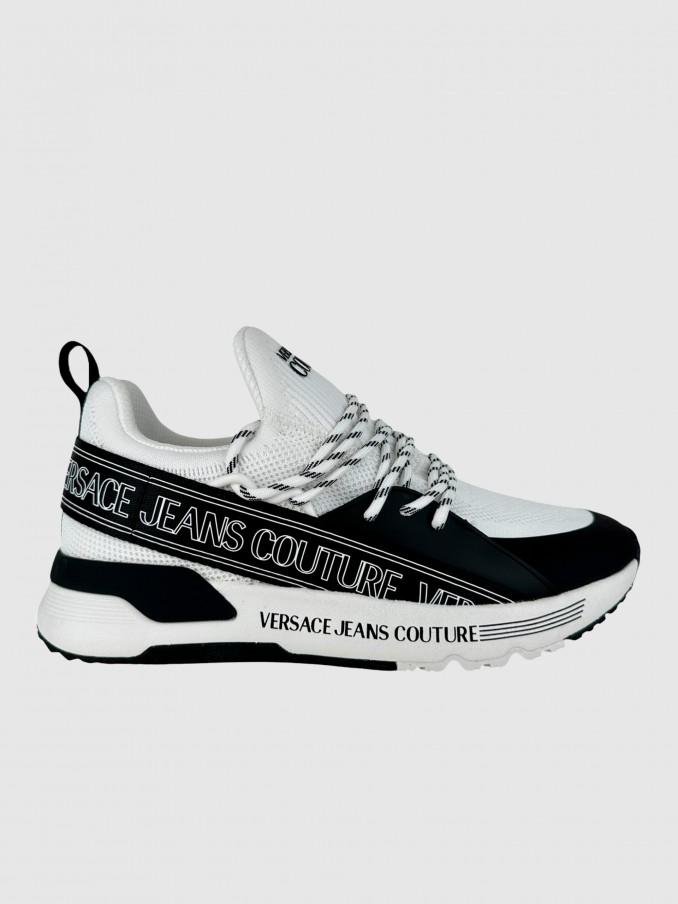 Tenis Hombre Blanco Versace