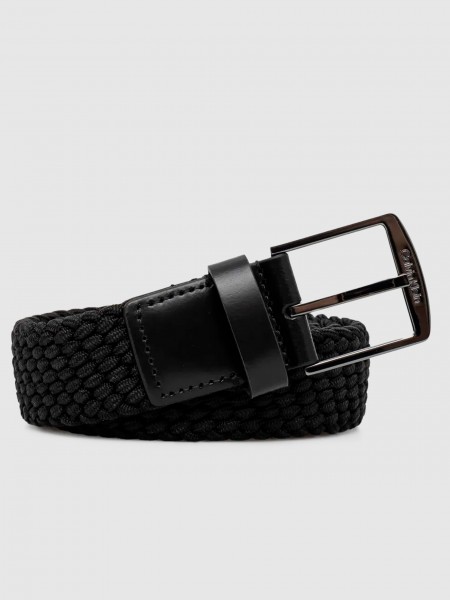 Cinturon Hombre Negro Calvin Klein