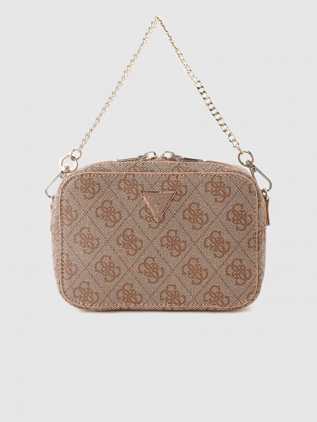 Bolsos de Hombro Mujer Beige Guess