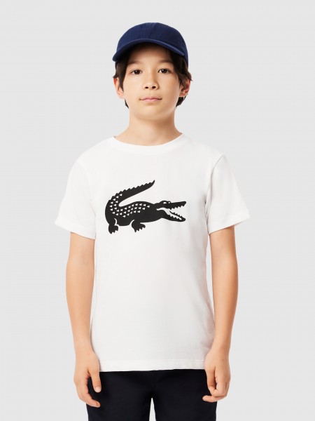 Menino Tennis Oversized Crocodile Print T-Shirt Lacoste