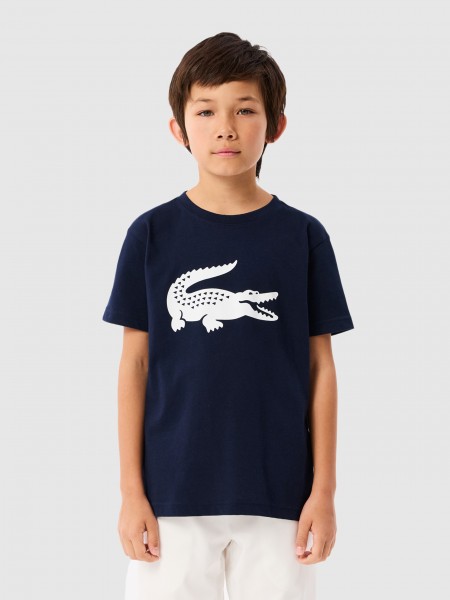 Menino Tennis Oversized Crocodile Print T-Shirt Lacoste
