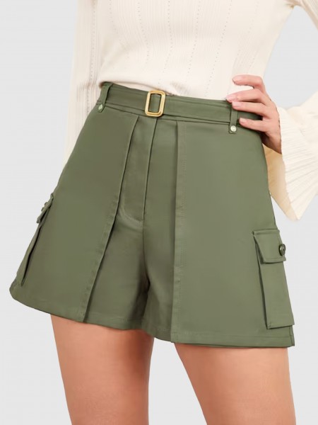 Shorts Woman Green Marciano