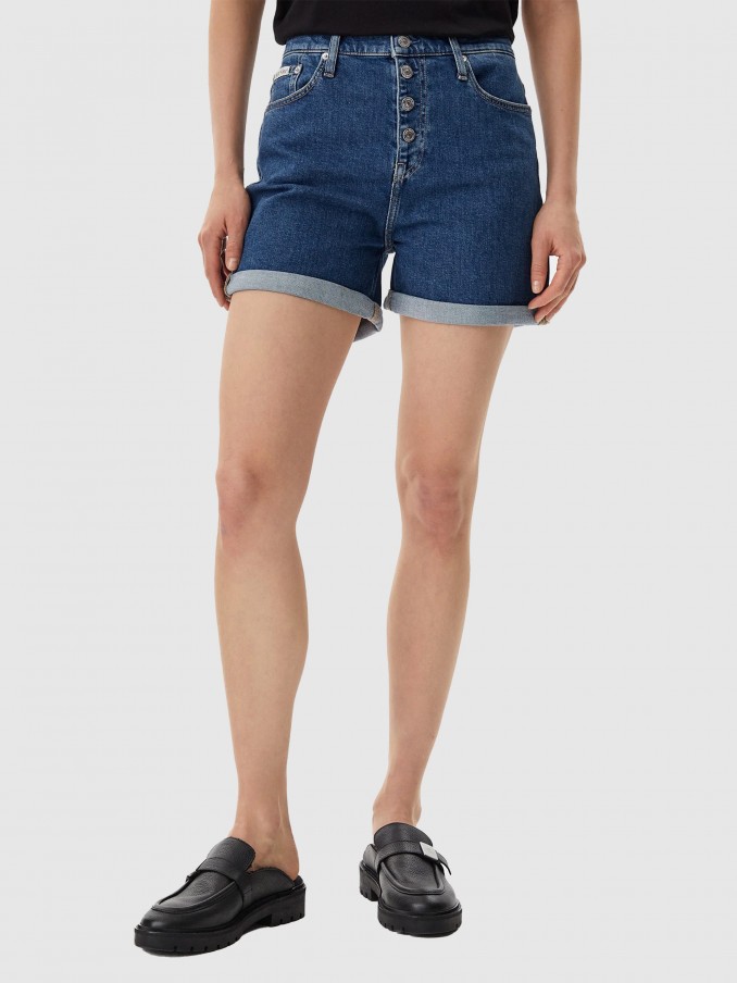 Calcao Mulher Mom Short Calvin Klein