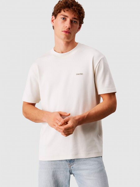 T-Shirt Man Cream Calvin Klein