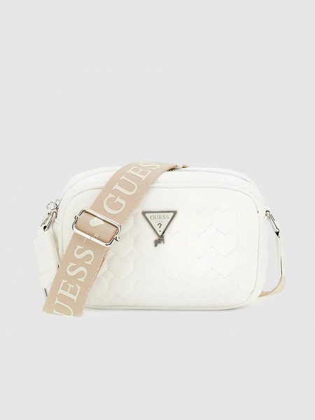 Bolsos de Hombro Nia Blanco Guess