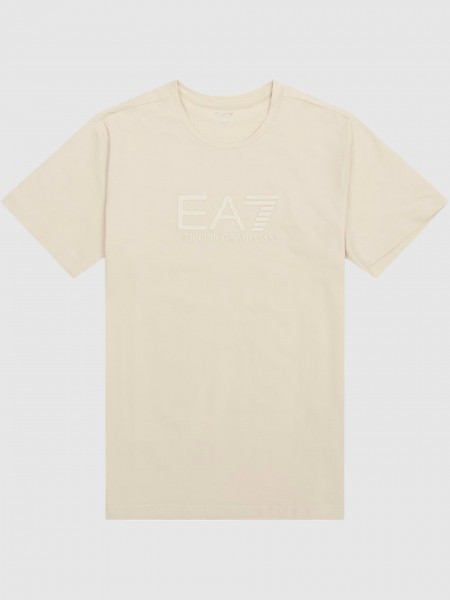 T-Shirt Man Beige Ea7 Emporio Armani