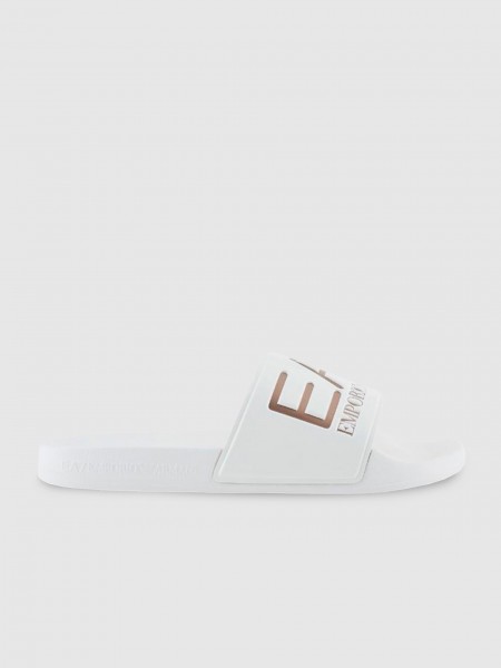 Chinelos Mulher Scarpa Piatta - Slipper Ea7  Emporio  Armani