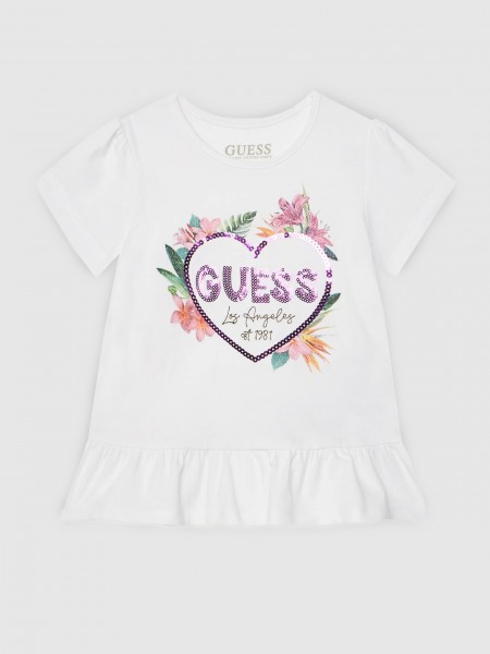 T-Shirt Menina Ss T-Shirt Guess Kids