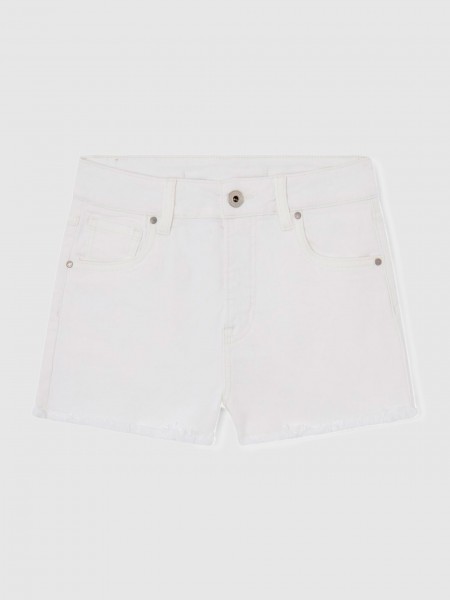 Shorts Girl White Pepe Jeans London