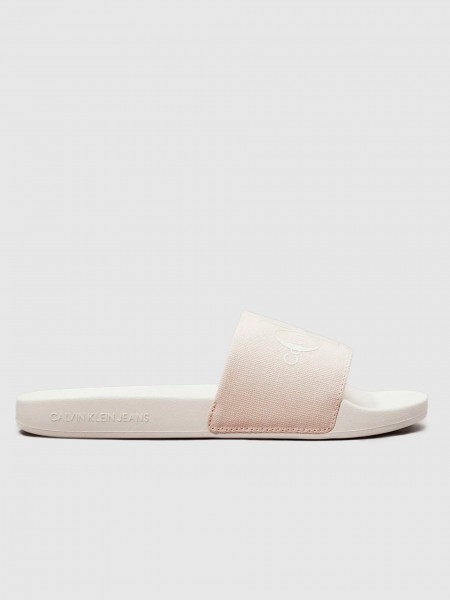 Chinelos Mulher Slide Monogram Wn Calvin Klein Footwear