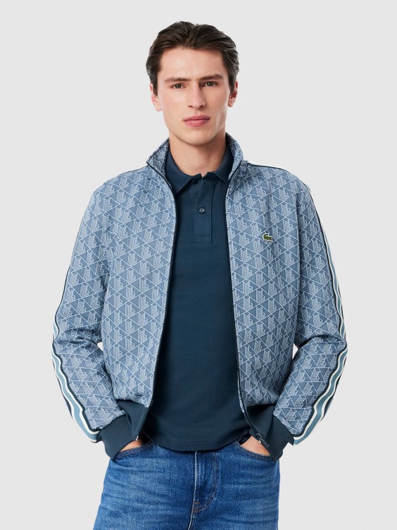 Gris Chaquetas De Punto Hombre Lacoste Chaqueta Punto Hombre