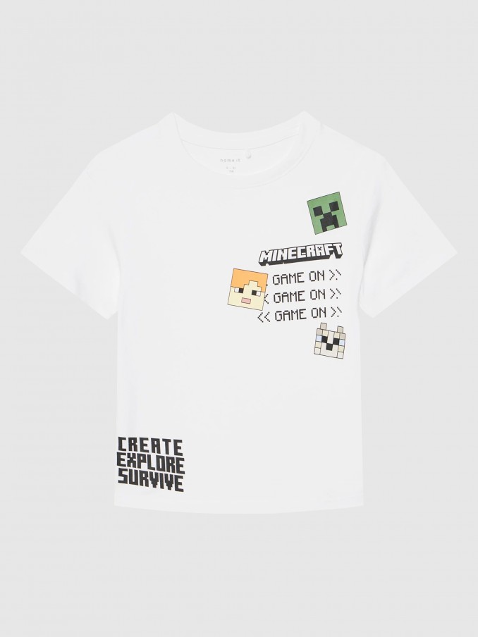 T-Shirt Menino Nkmjafar Minecraft Nreg Ss Top Box Bfu Name It