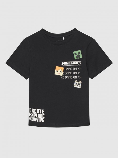 T-Shirt Menino Nkmjafar Minecraft Nreg Ss Top Box Bfu Name It