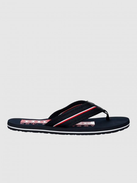 Flip Flops Man Navy Blue Tommy Jeans