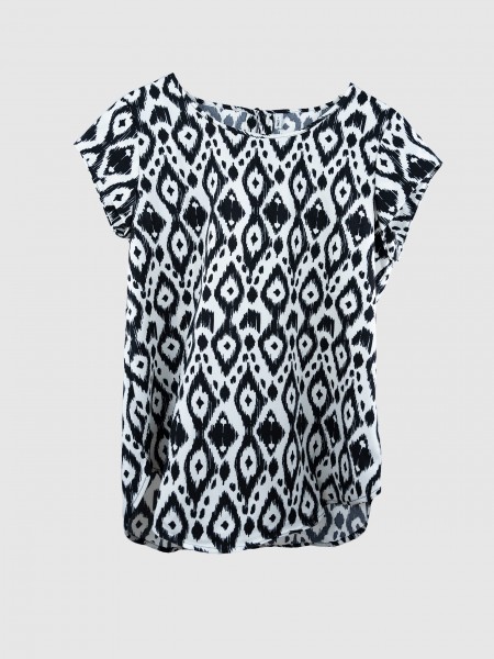 Blusa Mulher Onlnova Life Elite S/s Top Aop Only