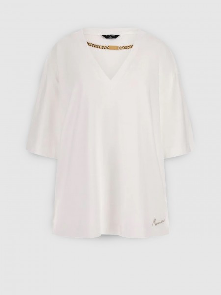Camiseta Mujer Blanco Marciano