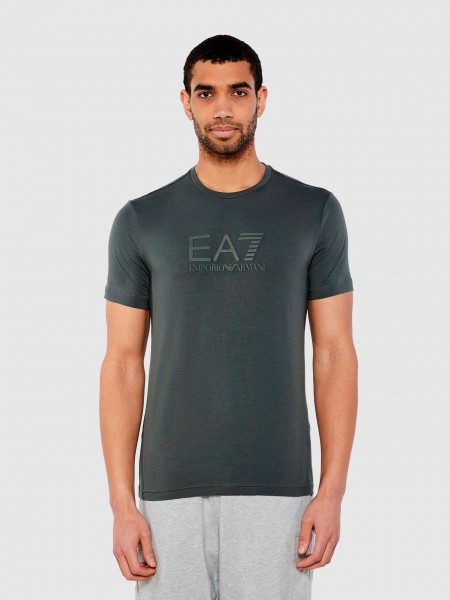 T-Shirt Man Green Ea7 Emporio Armani