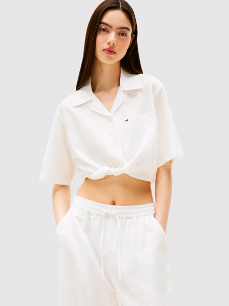 Camisa Mujer Blanco Tommy Jeans