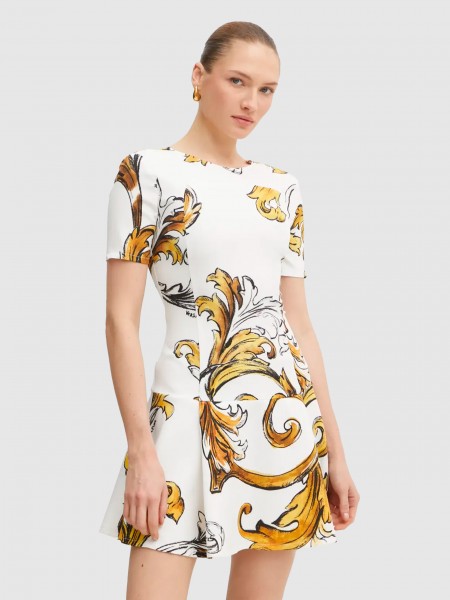 Dress Woman White Versace