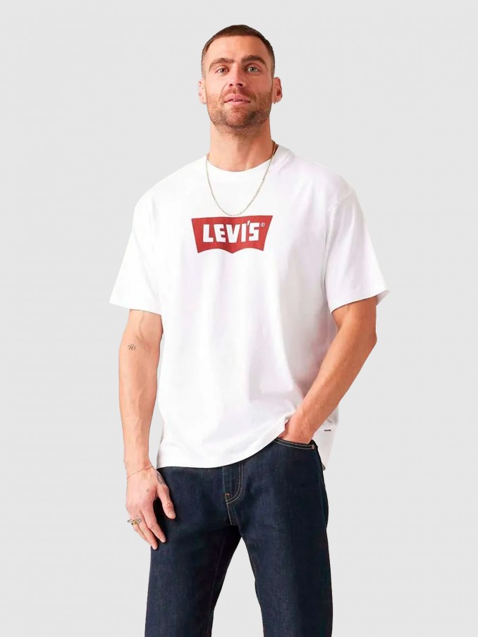Camiseta Hombre Blanco Levis