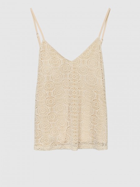 Blusa Mujer Beige Vero Moda