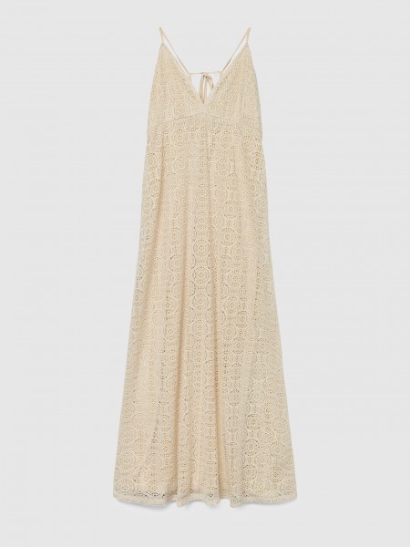 Dress Woman Beige Vero Moda