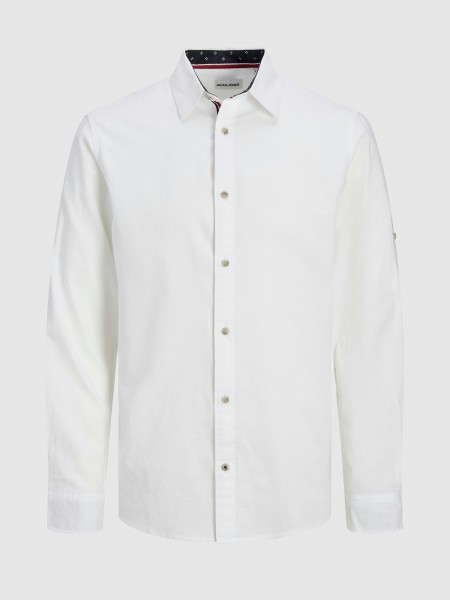 Camisa Hombre Blanco Jack & Jones