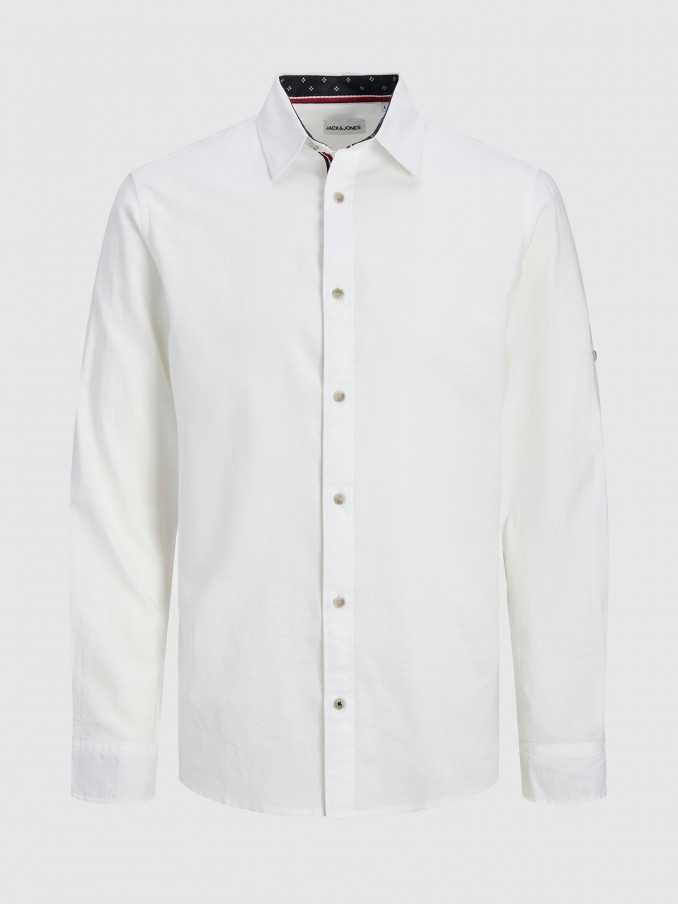 Camisa Hombre Blanco Jack & Jones