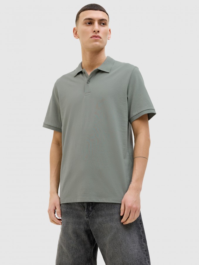 Polo Shirt Man Green Jack & Jones